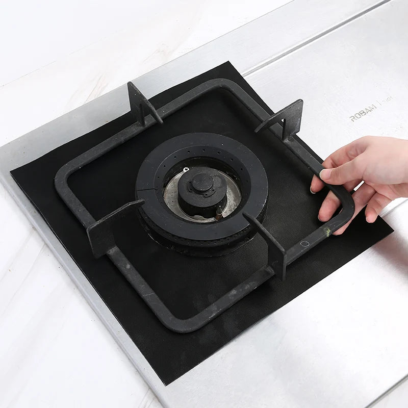 Stove Covers for Gas Burners Stove Top Cover Cropped Easy Clean Reusable Stove Protector Liners Non Stick Washable Liner