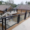 Modern Frameless U Channel Aluminum Glass Clamp for Balcony Balustrades Tempered Glass Standoff with Stainless Steel Fittings
