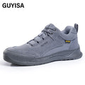 GUYISA Casual Safety Shoes European Standard Steel Toe Welder Safety Work Shoes
