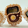Brown Color Zikrmatic Tesbih Digital Tasbeeha Counter Set Ramadan High Quality Muslim Islamic Gift for Parties Wholesale