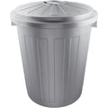 Multipurpose waste bin/bin with lockable lid Extra large Durable plastic (PP) 50 l Mats Silver