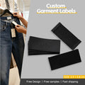 OEM High-quality Woven Cotton Fabric Labels Eco-friendly Rectangular Size Clothing Labels for Collars or Garments