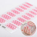 Nail Products Manufacturer Environmentally Friendly Non-toxic Valentine's Day Style Semi-cured Gel Nail Stickers UV Lamp