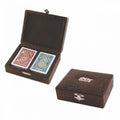 Star Durable Plastic Playing Card for with Rounded Corners and Special Wooden Box 2 Decks