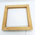 Solid Wood LED DIY Acrylic Lamp with Warm Light Hand-carved Engraving 3D Phantom Photo Frame Wood Crafts Wooden Boxes Wall Signs