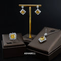 Luxury Ice Cut 925 Silver 5A Zircon Pendant Necklace Jewelry Set Anniversary Jewelry Gift Wedding Jewelry Set