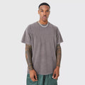 Custom Heavyweight 280 Gsm Oversized Vintage Washed Streetwear T-Shirt Knitted Long Length Acid Wash Over Size Blank T-Shirt