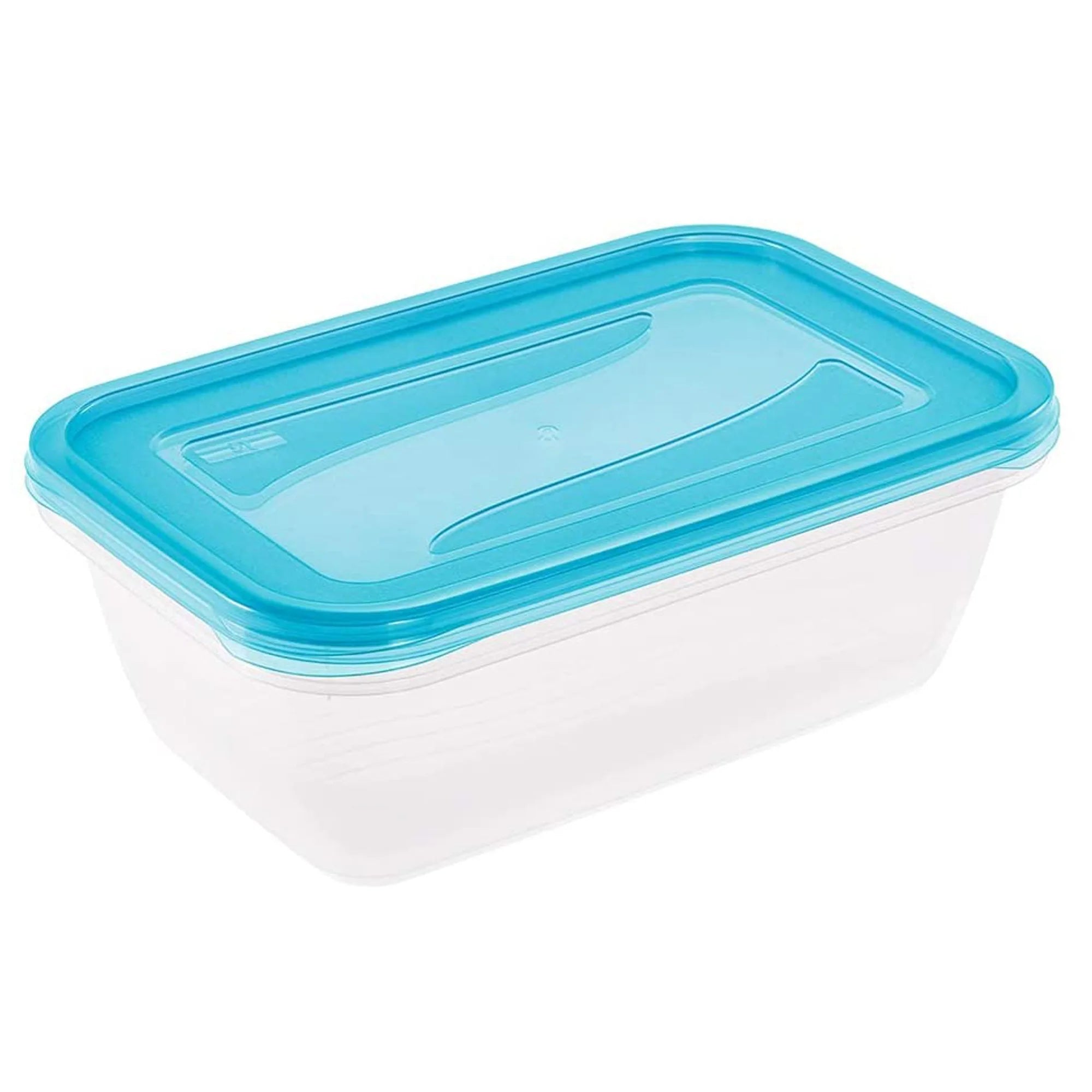 Set of 2 Lunch Boxes 2 x 3.3 l 29 x 19 x 9 cm Fredo Fresh Transparent blue