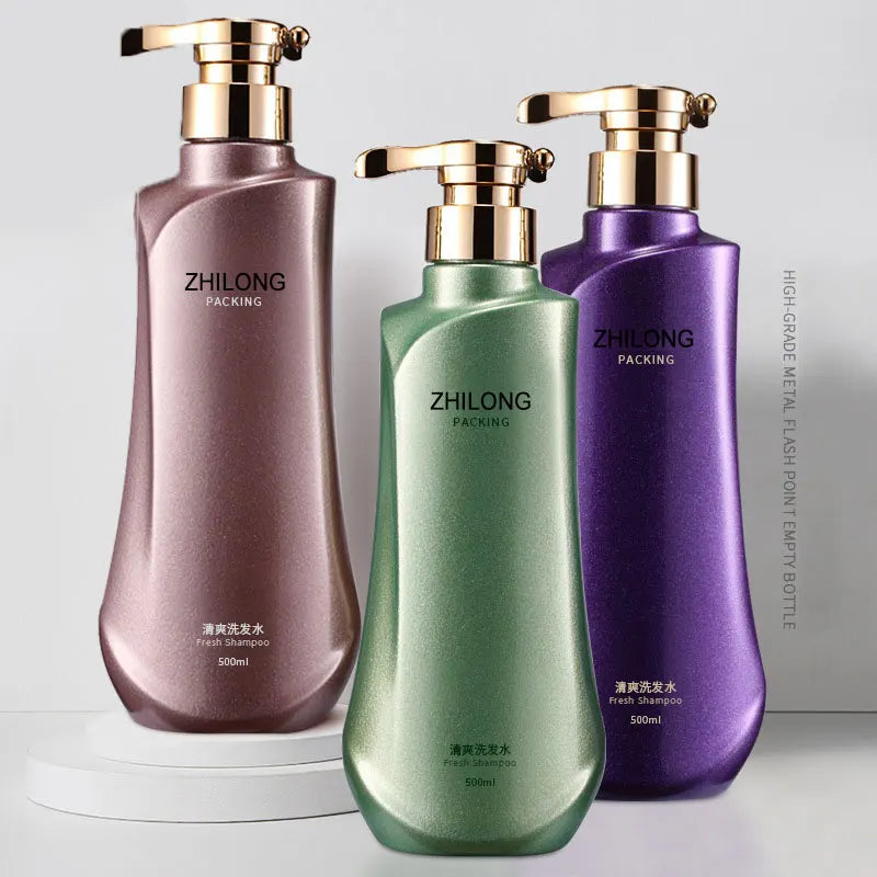 300ml 500ml 750ml Luxury Cheongsam Hair Conditioner Bottle Plastic Shampoo Bottle Shower Gel Lotion Cosmetic Bottle MegaBDM