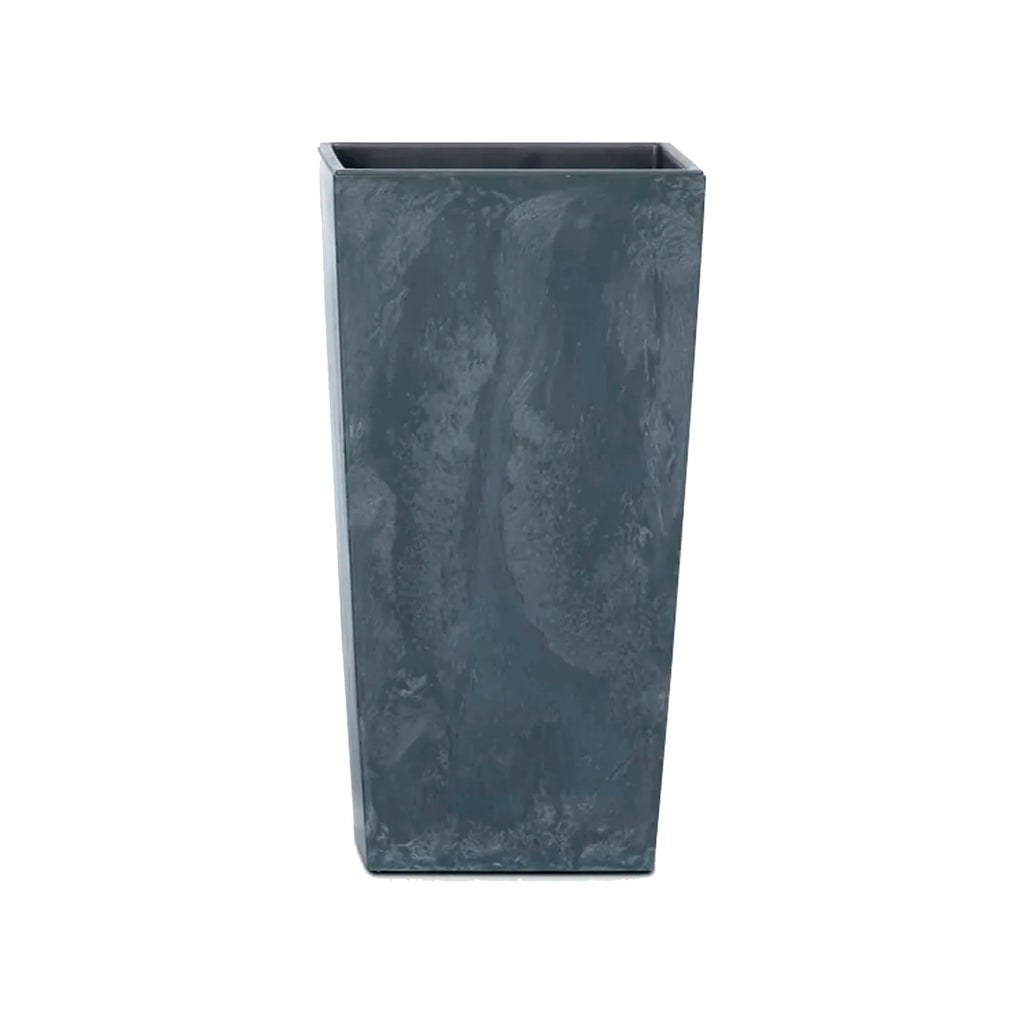 URBI SQUARE BETON EFFECT 7.2L. planter with reservoir dimensions (mm) 170x170x325 Anthracite color