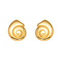 Lucky Snail Shell Stud Earrings Stainless Steel Animal Jewel
