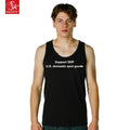 SK Men's 180g 100% Cotton O-Neck Solid Hooded Heat-Transfer Printed Vest Heavyweight Knitted Sports Wear Breathable Hip Hop