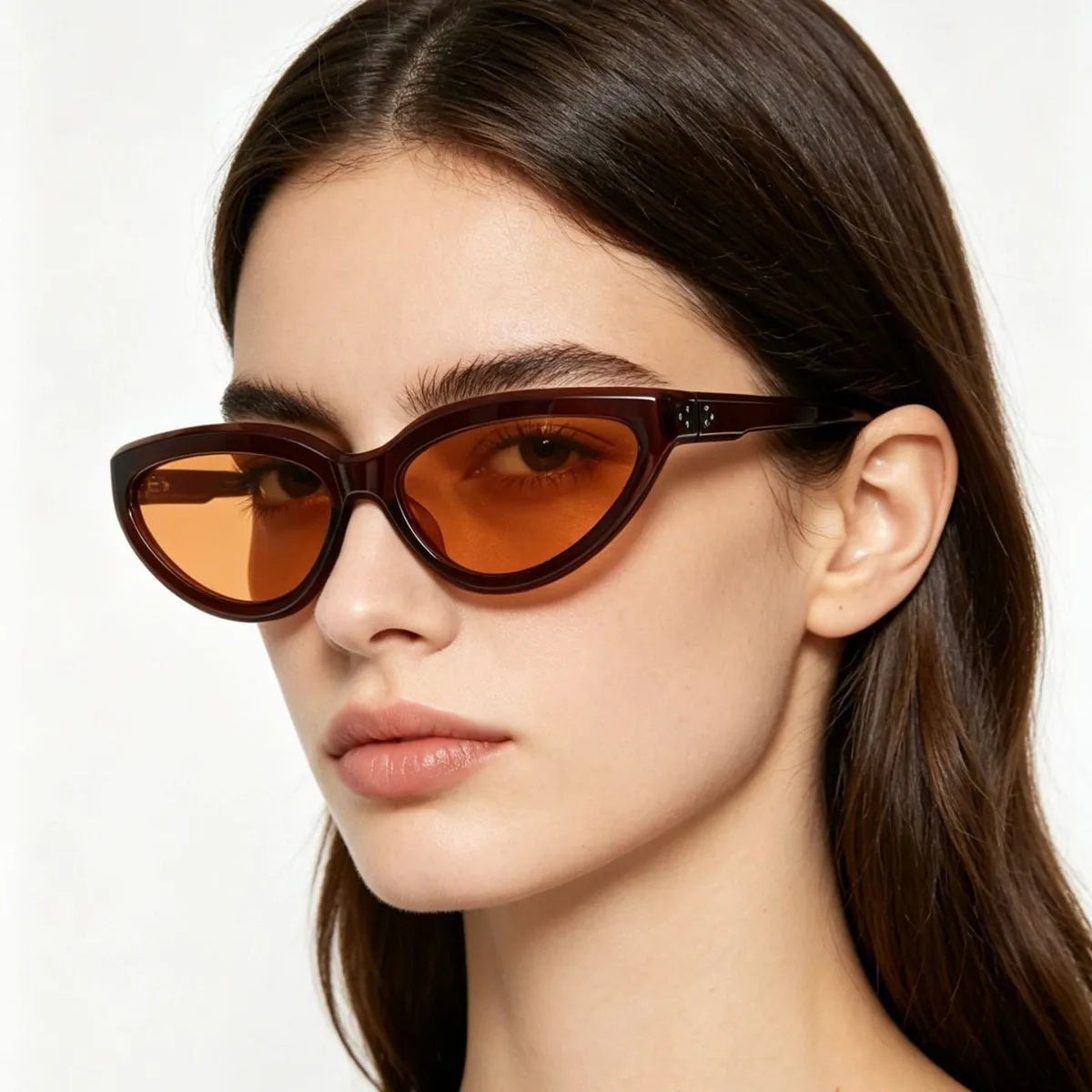 Custom Logo 2026 Vintage Fashion Men Small Frame Punk Sun Glasses UV400 Candy Colors Cat Eye Sunglasses for Women MegaBDM