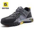 GUYISA Gray Color Microfiber Upper European Standard Fiberglass Toe Rubber Sole Insulation 10KV Safety Shoes MegaBDM