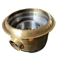 Underground Pipe Exhaust Golden Charcoal Grill for BBQ Restaurant