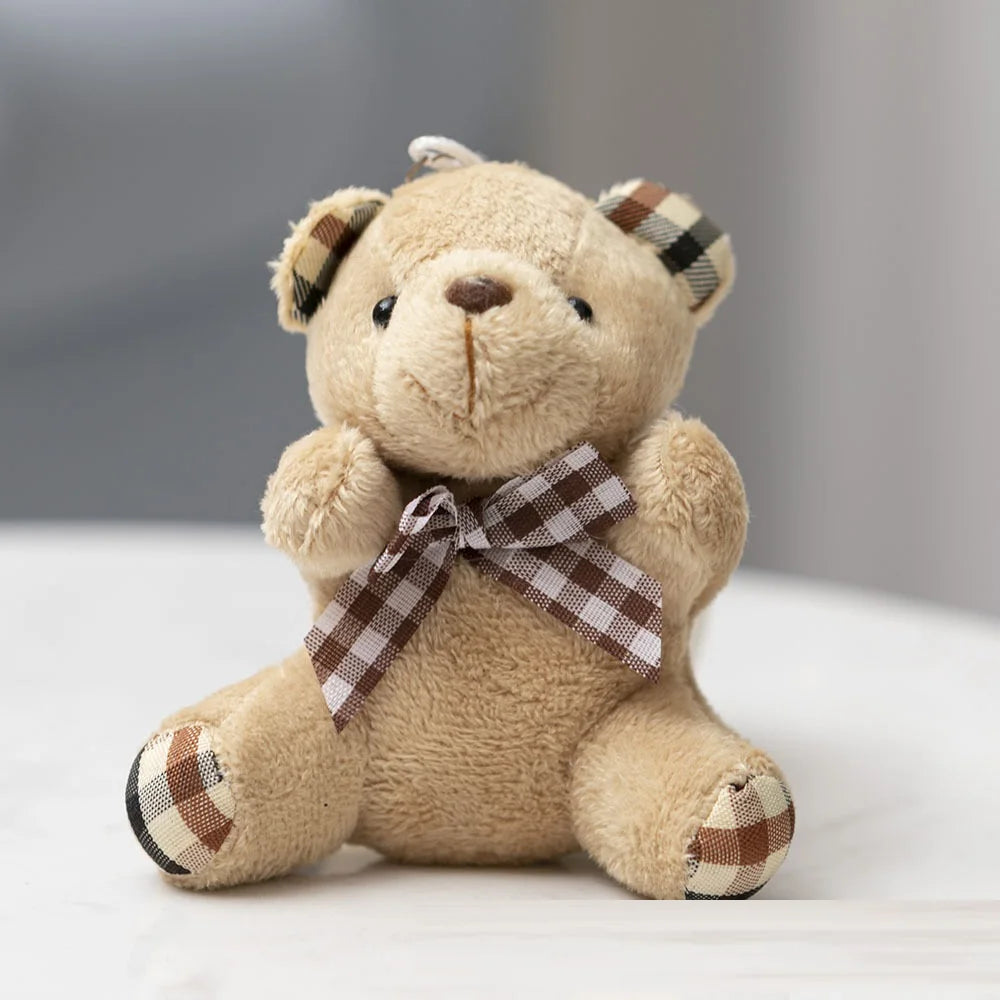 HOT Teddy Bears Stuffed Plush Toy Mini Bear Doll Stuffed Animals Keychain Bag Pendant Wedding Decoration Birthday Party Gift