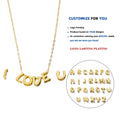 D9759 S925 Silver 26 English Letters Series Pendant Japanese and Korean Version Personality Temperament Female Accessories Diy