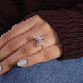 Adjustable Diamond Ring Top Selling Diamond Jewelry with Pearl Main Stone for Weddings Engagements IGI Certified Diamond Ring