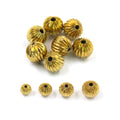 Handmade Pumpkin Rice Oval Melon Seed Shape Beads Metal Brass Spacer Beads for Necklace Bracelet DIY Jewelry Making