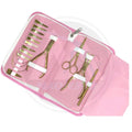 Manufacturing Hair Extension Tools Kit With Customized Accessories in Gold Color With Custom Logo Labeling