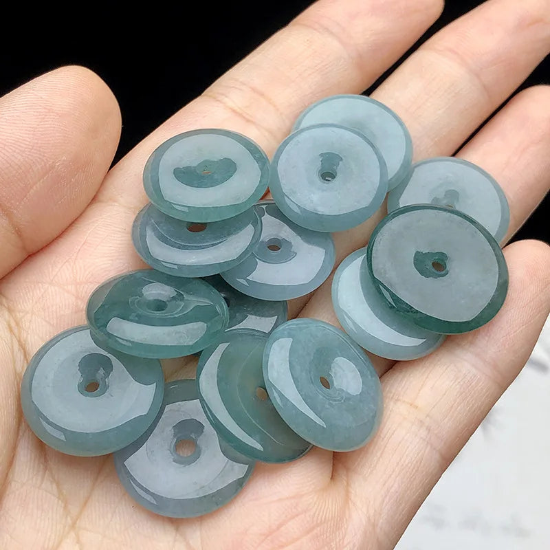 PFT Women's Classic Blue Water Jade Safety Buckle Pendant Party & Gift Jewelry DIY Bracelet Bead Accessory MegaBDM