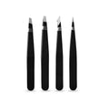 High Quality Custom Heart Private Label Stainless Steel Eyebrow Tweezers Pointed Tip False Eyelash Applicator Silver+Gold +