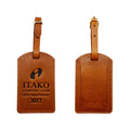 Custom Travel Accessories Leather Luggage Tag logo Debossed Wholesale