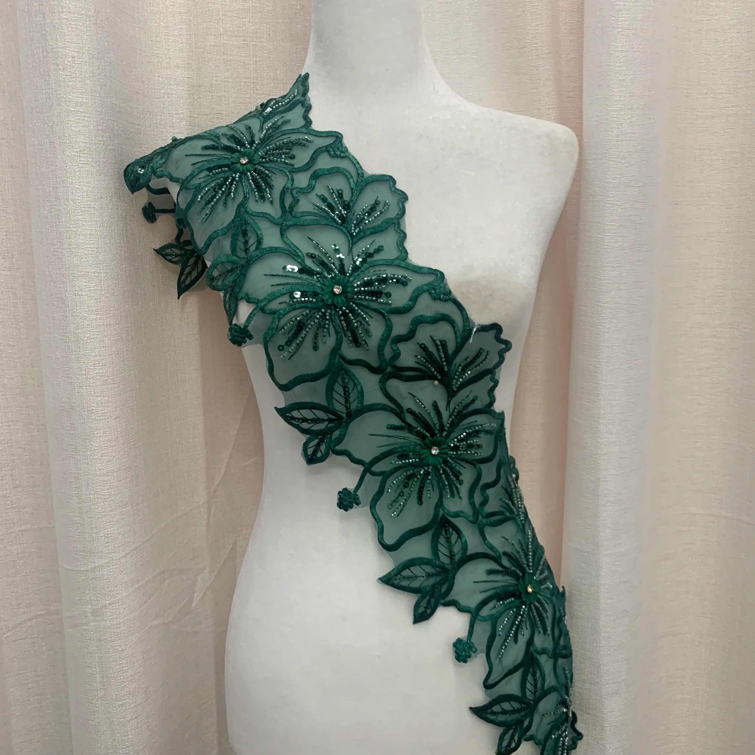 Polyester Silk Accessories Lolita Clothing Accessories Home Soft Decorations Hollow Flowers Embroidery Lace