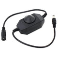 Cheapest Black White DC5V 24V Knob Led Dimmer Rotary Dimmer for Single Color Led Strip