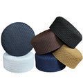 Modestile Custom Logo Handmade Geometric Pattern Breathable Polyester Muslim Prayer Cap for Men Islamic Headwear All Seasons MegaBDM