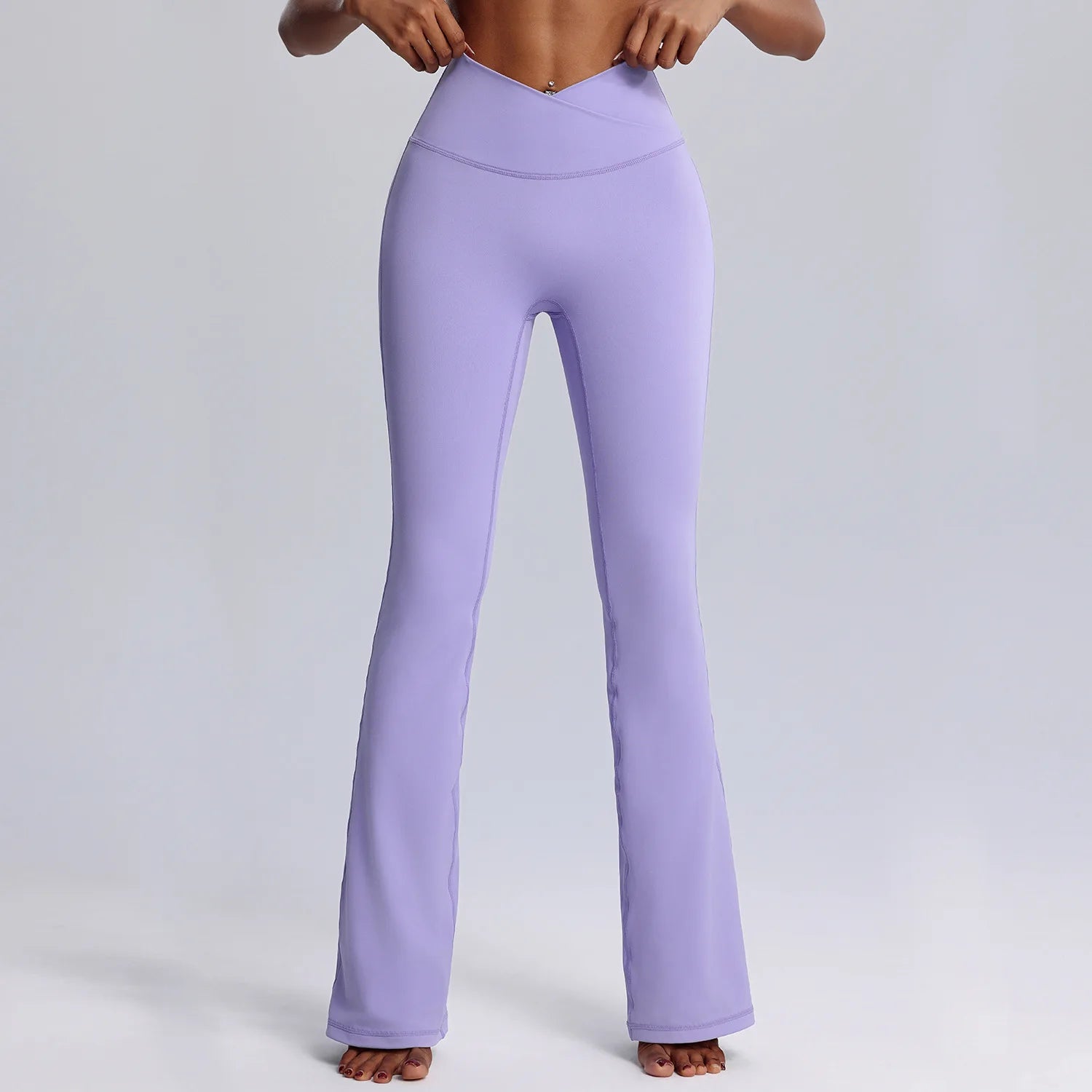 High-Waisted Women's Wide-Leg Yoga Flare Pants Elastic Waist Butt-Lifting Casual Sports Leggings Print Pattern for Dance Fitness