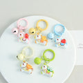 Wholesale Creative Year of the Horse Cartoon Pony Keychain Bell Hanging Ornament for Men Women's Bag Packaging Decoration