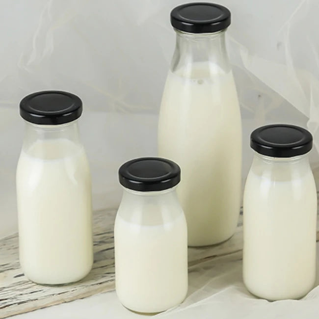 Glass Milk Bottle 250ml Yogurt Bottle
