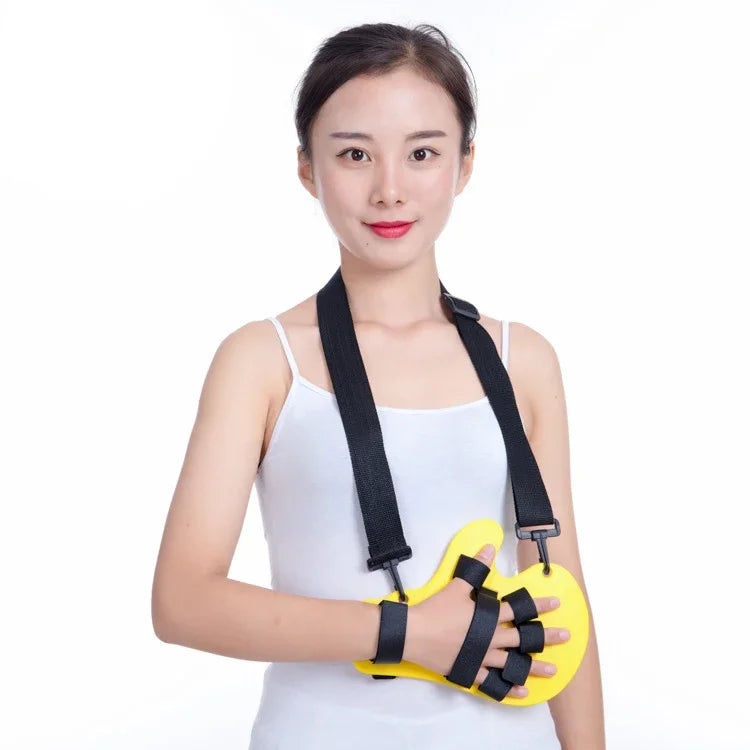 Melenlt Adjustable Fingerboard Hand Training Brace with Strap - Orthopedic Finger Support for Strengthening