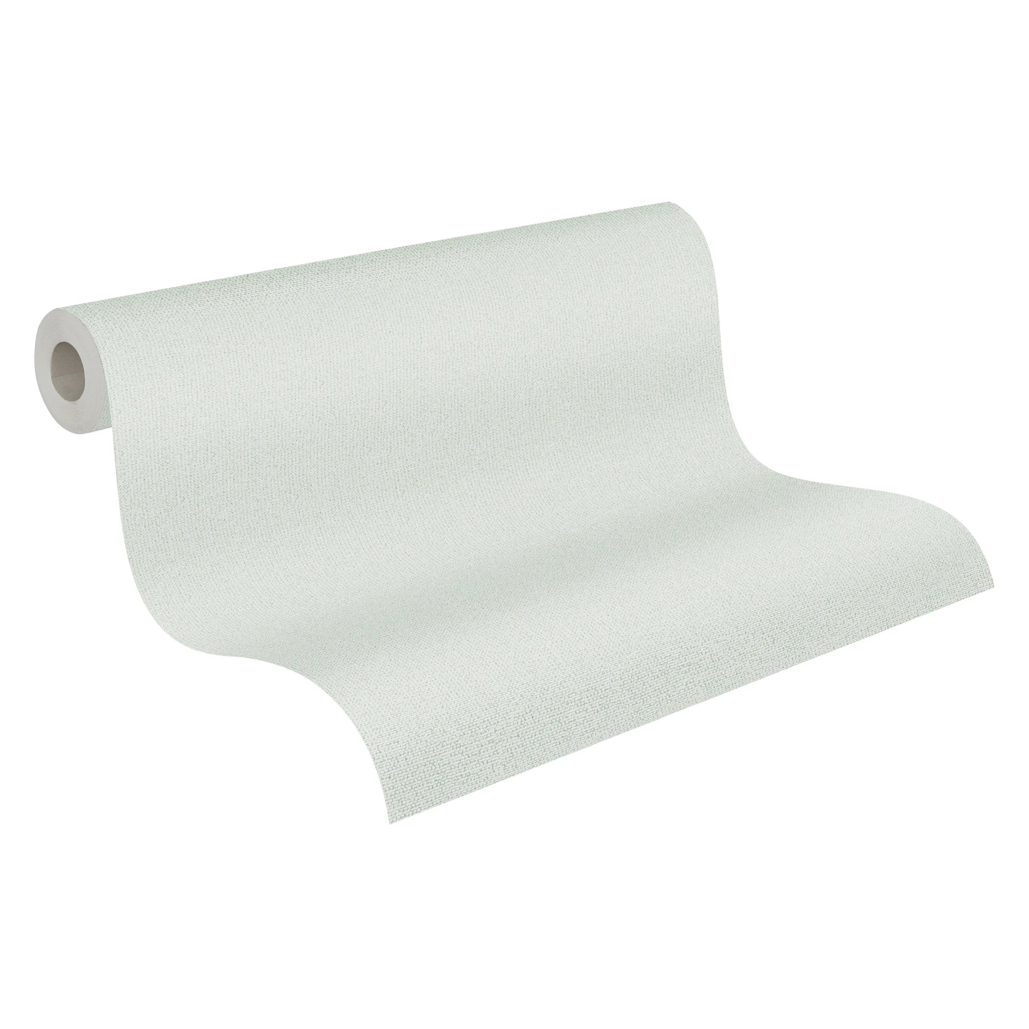 Made Germany Solid Plain Colour Mint Non Woven Vinyl Wallpaper Rolls Anti-static for Hotel Bathroom Use Modern Design 1005 X