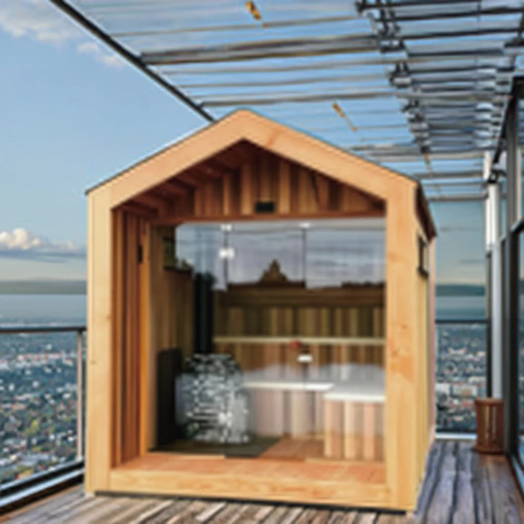 In Stock Immediately Delivery Finland Traditional Home Dry Indoor Sauna Rooms with Stove and Stone Home Steam Sauna Room