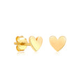 CANNER Minimalist Women Cute Jewelry 925 Sterling Silver Heart Stud Earrings for Women 18K Gold Plated