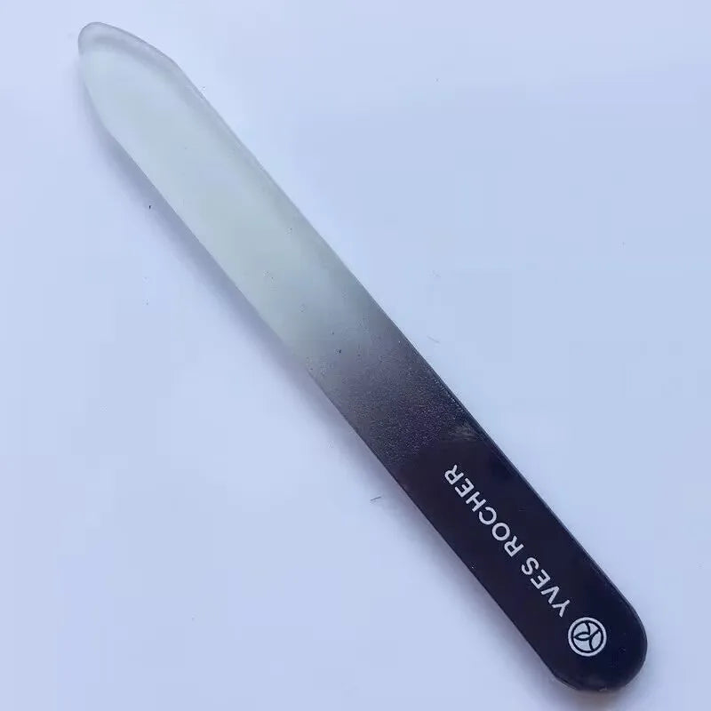 Wholesale Custom Crystal Glass Nail File Tempered Lime Genuine Colorful Glass Nail File and Nail Shiner