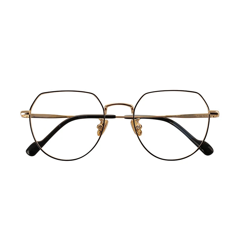 Classic Diamond Shape Round Custom Logo Unisex Metal Optical Reading Glasses Eyeglass Frame Model 3630 OEM Brand