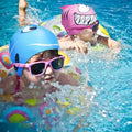 Custom Cartoon Shark Print Silicone Waterproof Swimming Cap Waterproof Silicone Water Sports Children's Swimming Cap