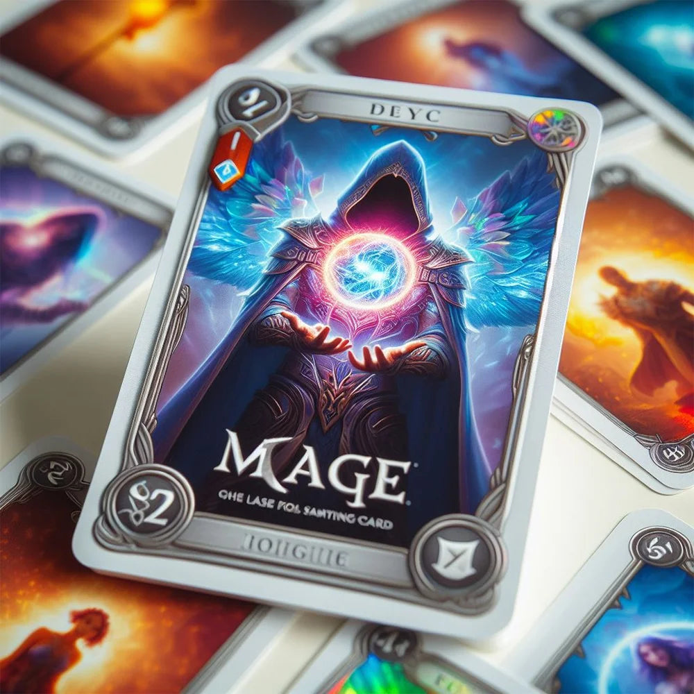 Custom Printed Paper Holographic Foil Trading Cards Holographic Flash Memory Card Printing
