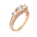Certified Classic 14K Solid Gold Lab Grown Diamond Engagement & Wedding Ring IGI Certified Womens India