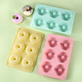 Wholesale Hot Sale Round 6-Hole Silicone Donut Mould Kitchen Baking Food Grade DIY Baking Tool Cup Mold