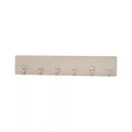 In Stock Free Punch Six Row Hook Nail Free Paste New Generation Bathroom Kitchen Sticky Hook Brushed Silver PVC Custom OPP Bag