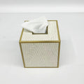 Custom Nordic Facial Tissue Dispenser Box White Silver Gold Wooden Leather Car Holder for Hotel Carton Packing