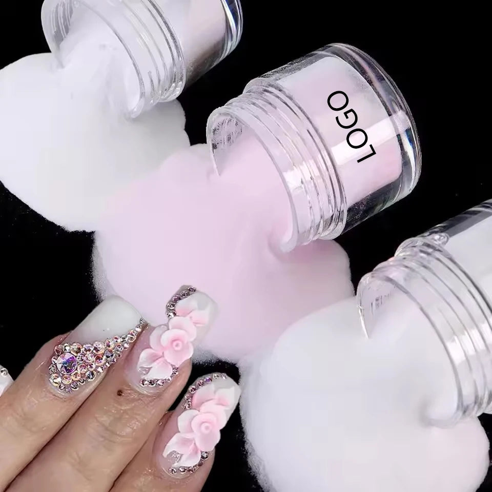Private Label High-Quality Transparent Acrylic Powder Wholesale | Nude Acrylic Powder 15g with Jar