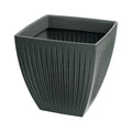 Latia Square MIDL flowerpot 40x40 Graphite granite