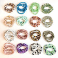 HY Health Healing Stone Beaded Bracelet Round Gemstone Crystal Craft