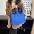 MU Dark Blue Felt Bag Customized Gift Bags Handbag Grocery Premium Reusable Felt Tote Shopping Bag