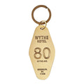 Custom logo Stamped Enamel Branded Hotel Room Keychain Metal